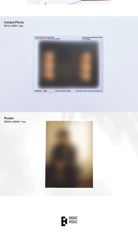 Amazon.com: BTS RM Indigo 1st Solo Album 2 Edition SET Out